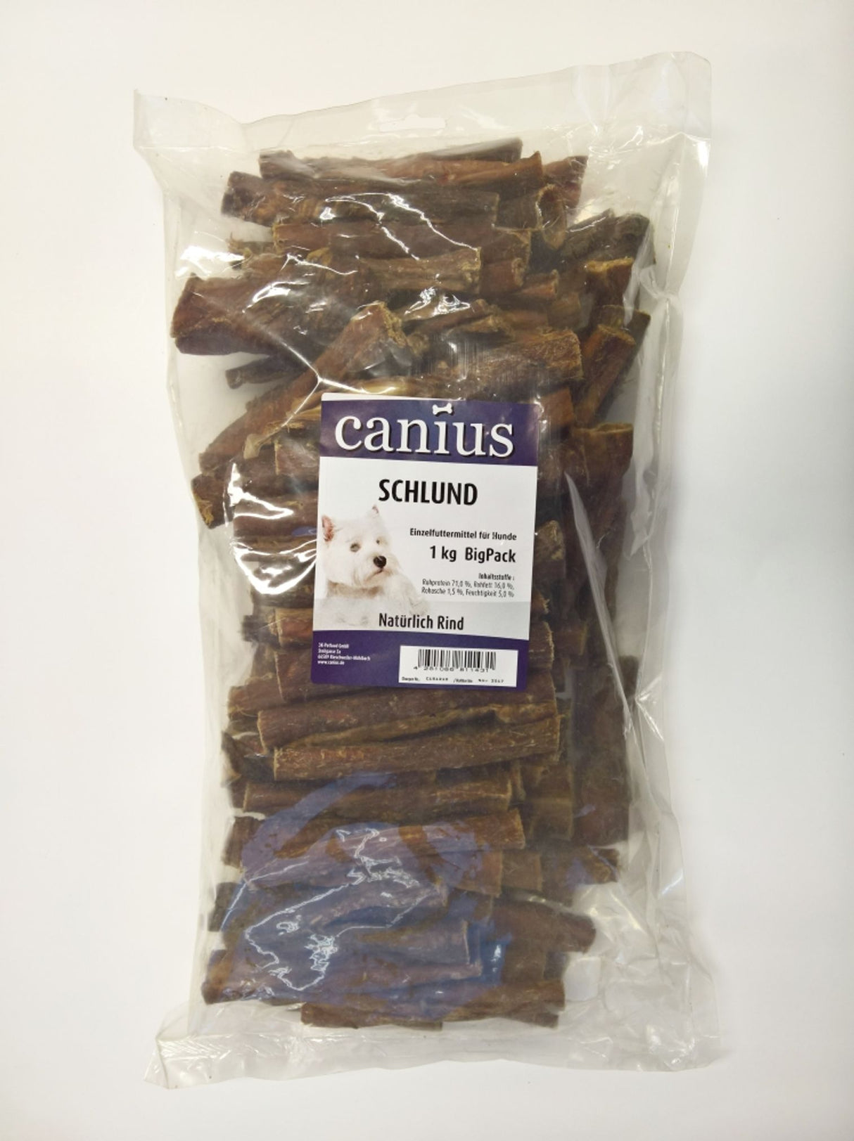 Canius Leckerli Hundesnacks BigPack Dörrfleisch 1kg