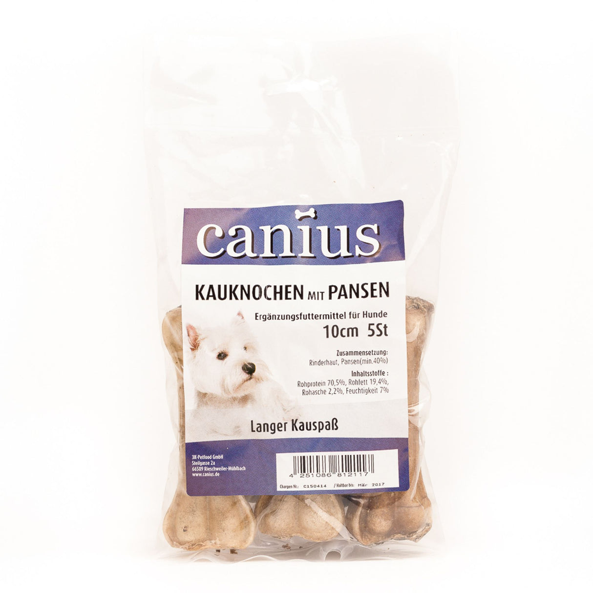 Canius Leckerli Hundesnacks EU Schinkenknochen MEDI 1St