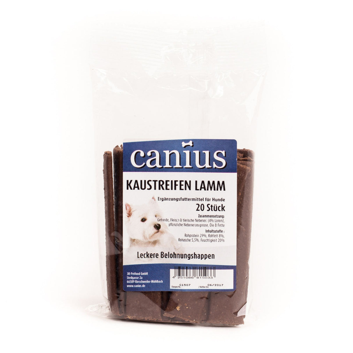 Canius Leckerli Hundesnacks EU KauStreifen Rind 200g