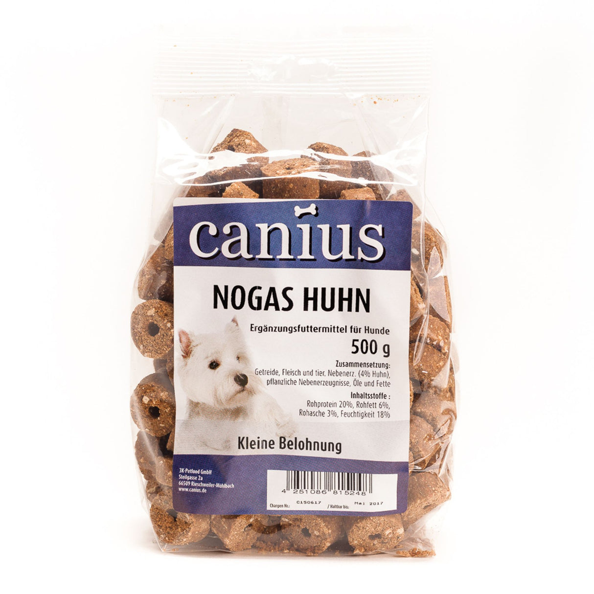 Canius Leckerli Hundesnacks EU Nogas Huhn 500g