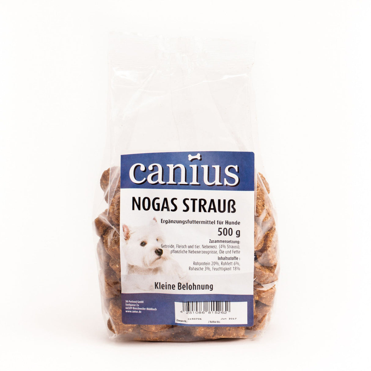 Canius Leckerli Hundesnacks EU Nogas Truthahn 500g