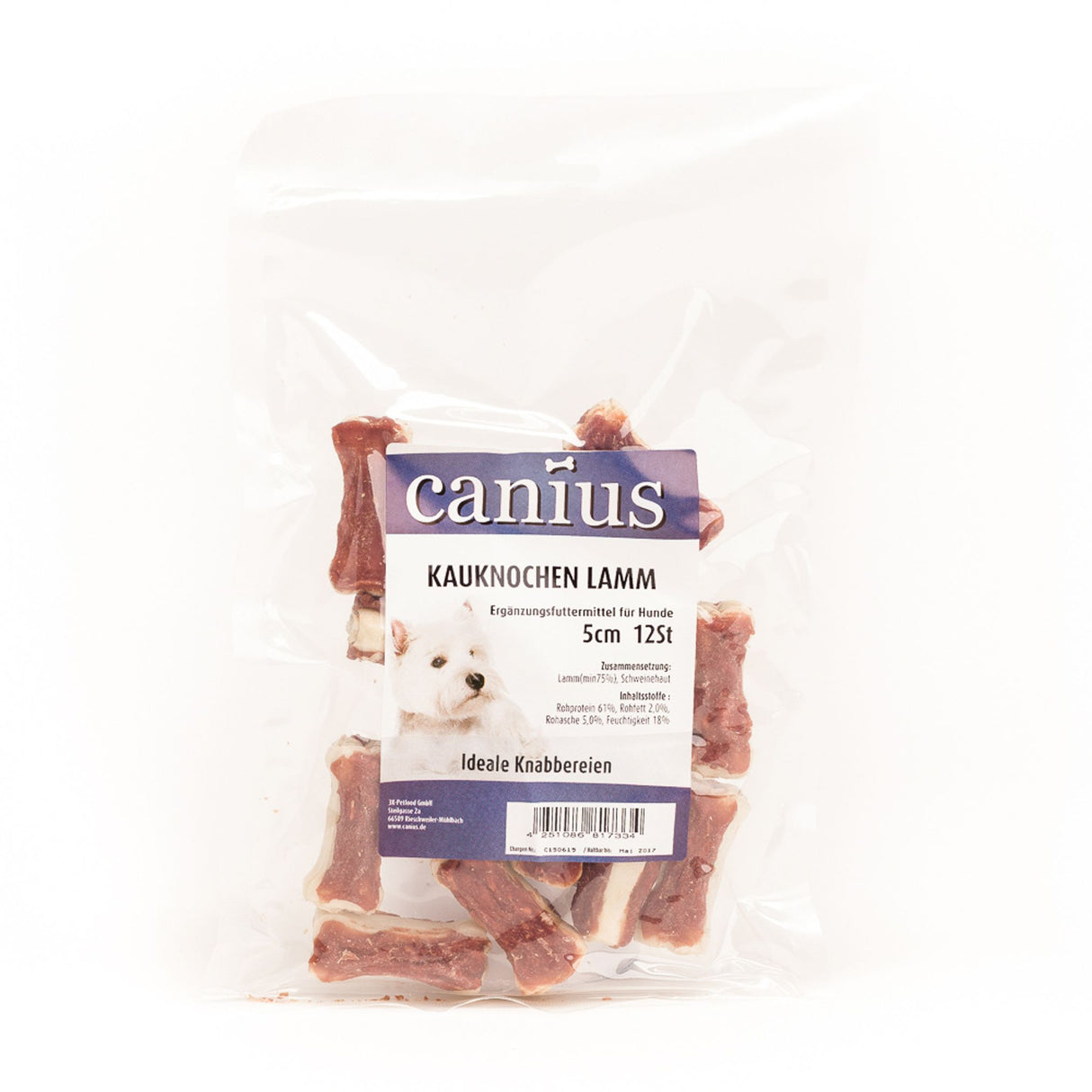 Canius Leckerli Hundesnacks Kauknochen Huhn 5cm 12St