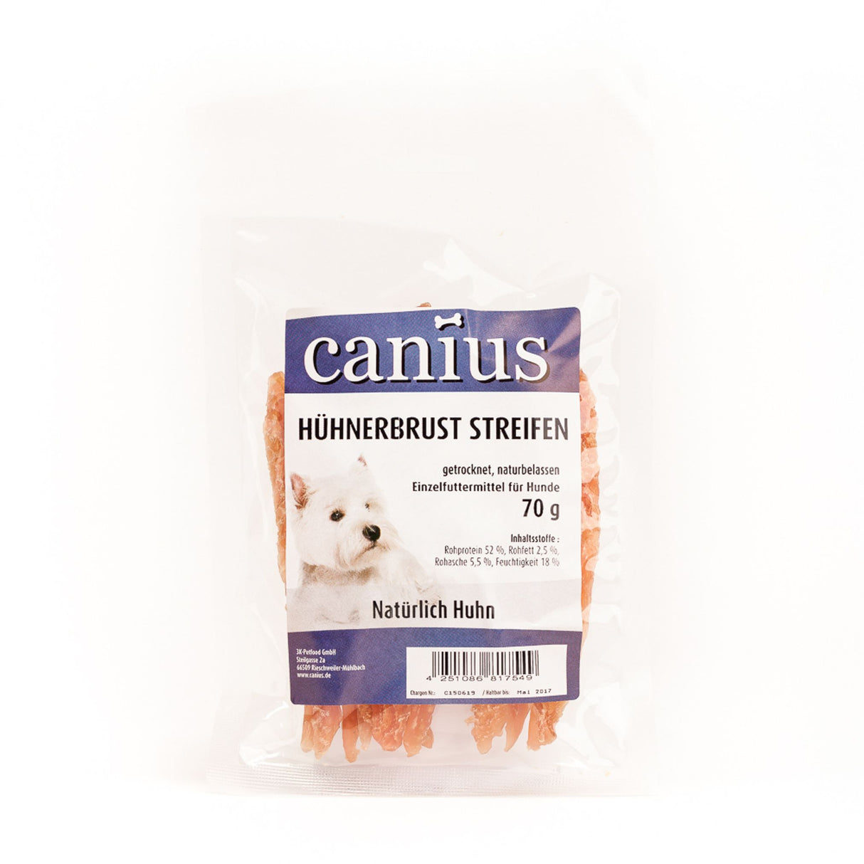 Canius Leckerli Hundesnacks Hühnerbrust Filet 70g