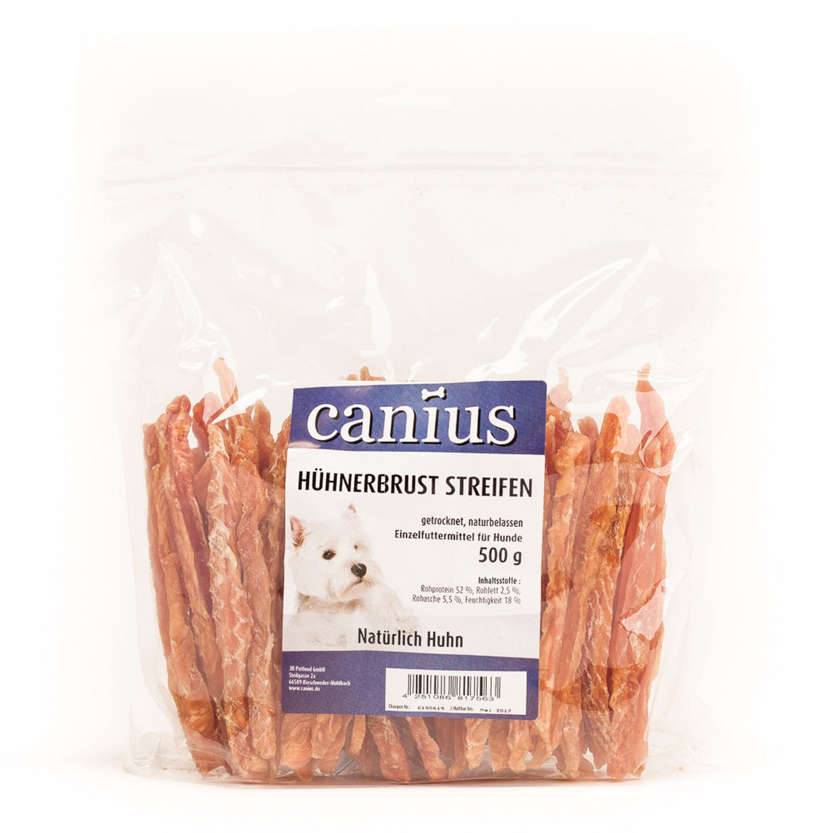 Canius Leckerli Hundesnacks Hühnerbrust Streifen 500 g