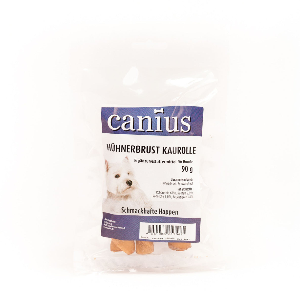 Canius Leckerli Hundesnacks Hühnerbrust Kaurolle 90g