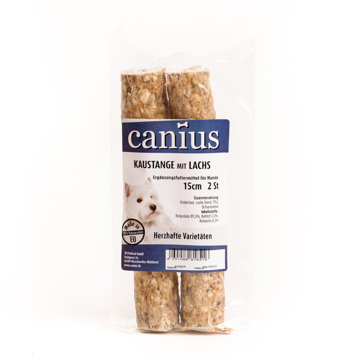 Canius Leckerli Hundesnacks EU Kaustange Pansen 15cm 2er