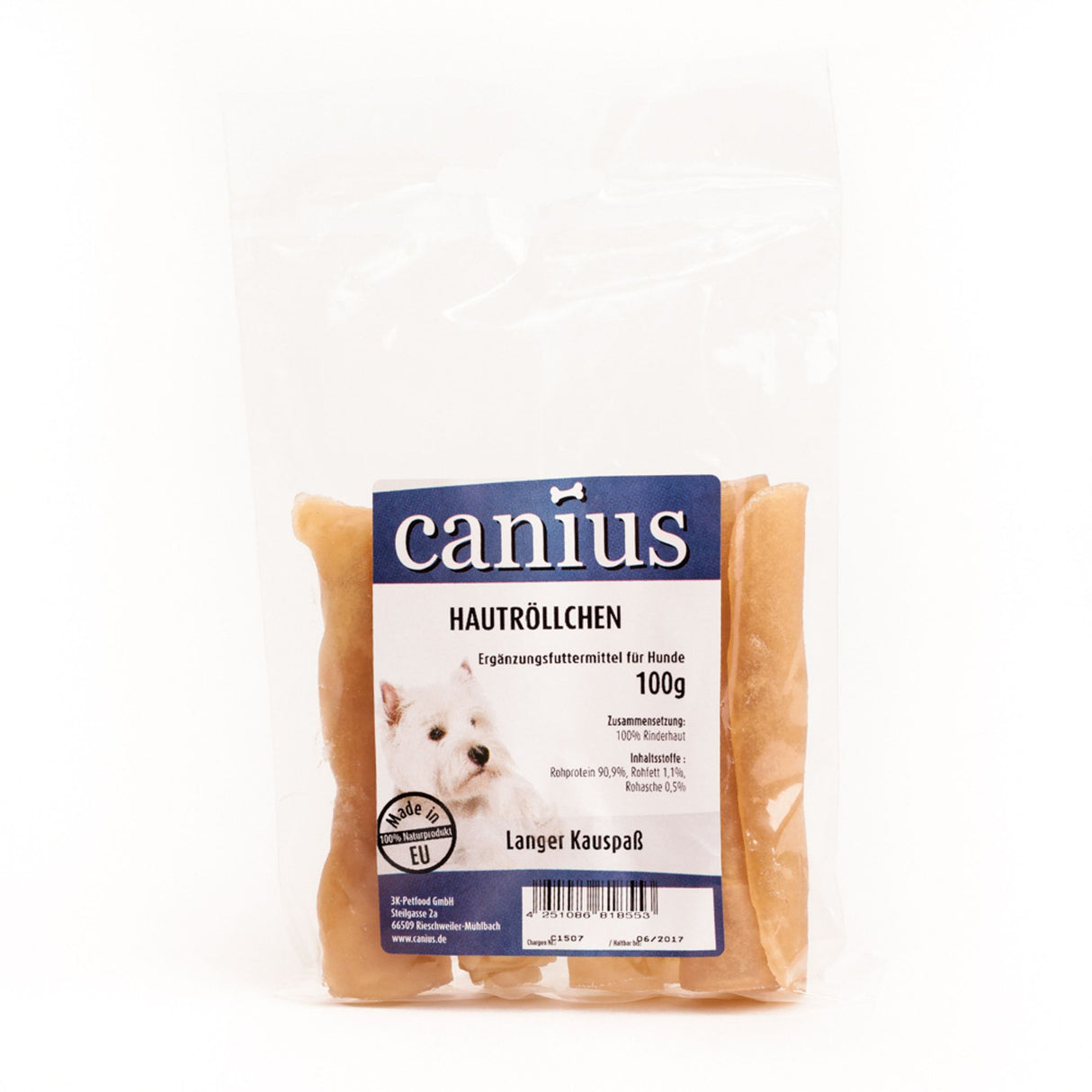 Canius Leckerli Hundesnacks EU Hautröllchen 100g