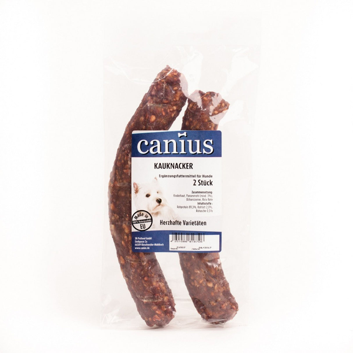 Canius Leckerli Hundesnacks EU Kauknacker Rote Beete 2er