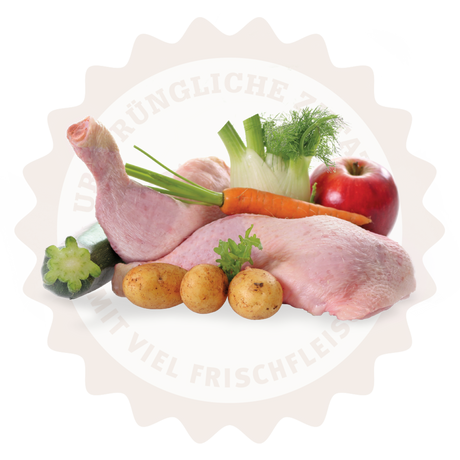 Lakefields Trockenfleisch-Menü Huhn für ausgewachsene, kleine Hunde