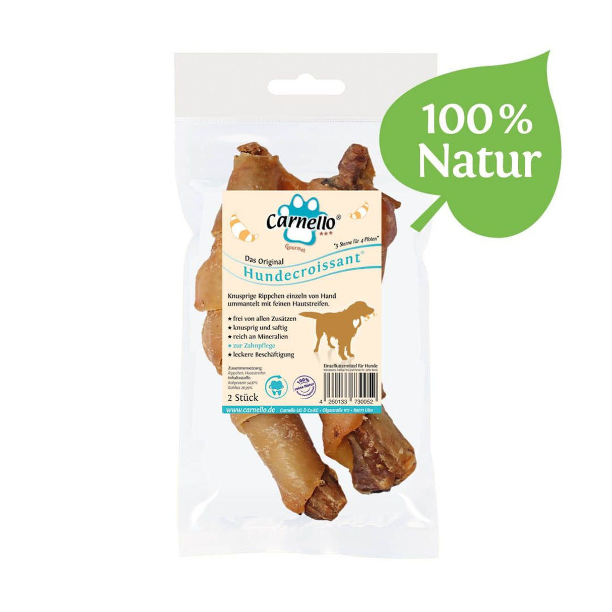 Carnello Leckerli Hundesnacks - Hundecroissant 90g