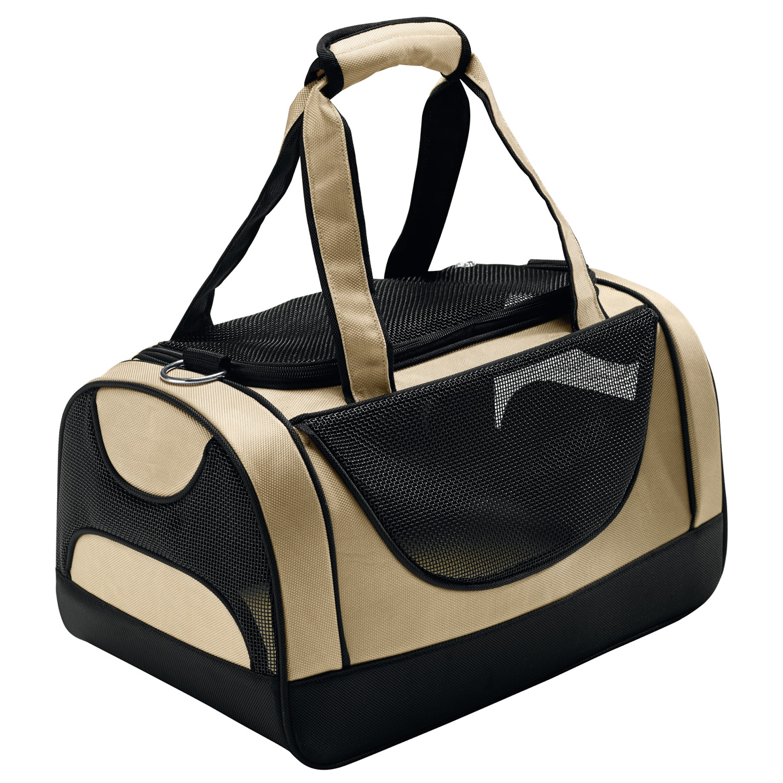 Hunter® Hundetasche Flugtasche Portland beige/schwarz 40 x 25 x 25 cm